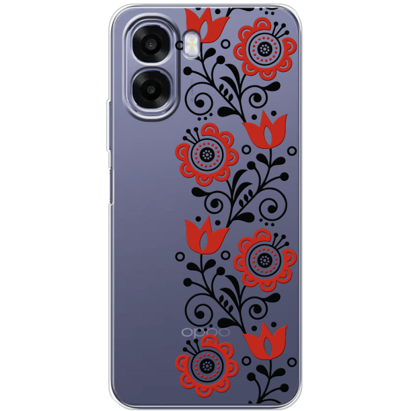 Прозорий чохол BoxFace OPPO A6x Ethno Ornament