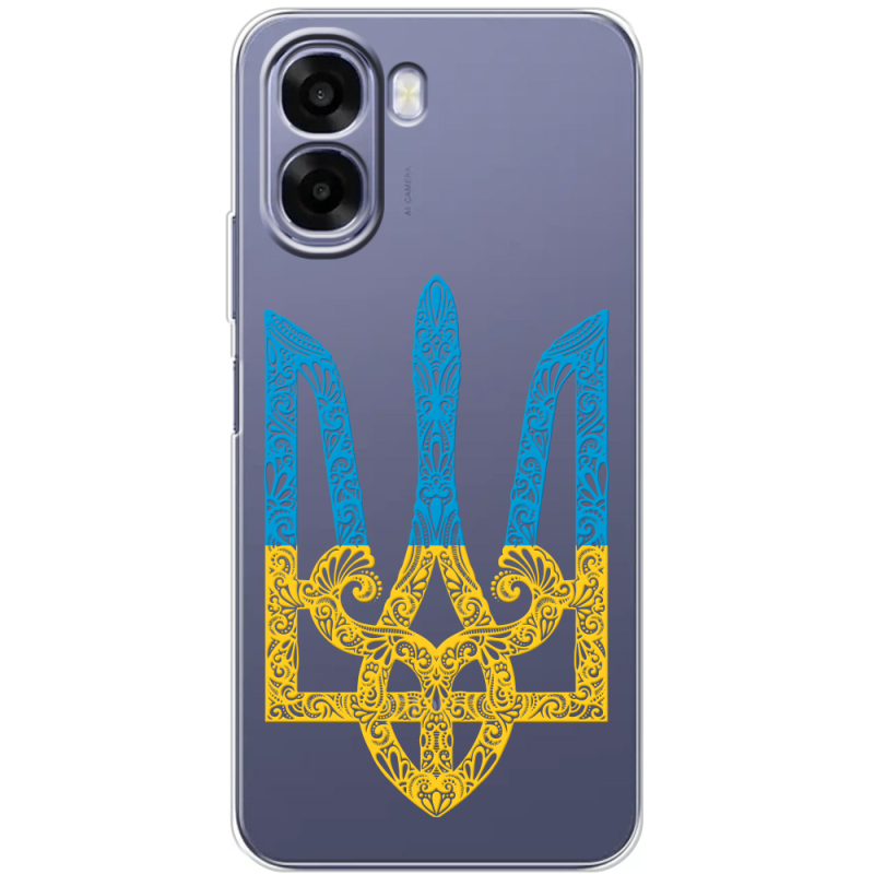 Прозорий чохол BoxFace OPPO A6x Gold Trident