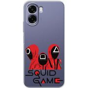 Прозорий чохол BoxFace OPPO A6x siquid game люди в красном