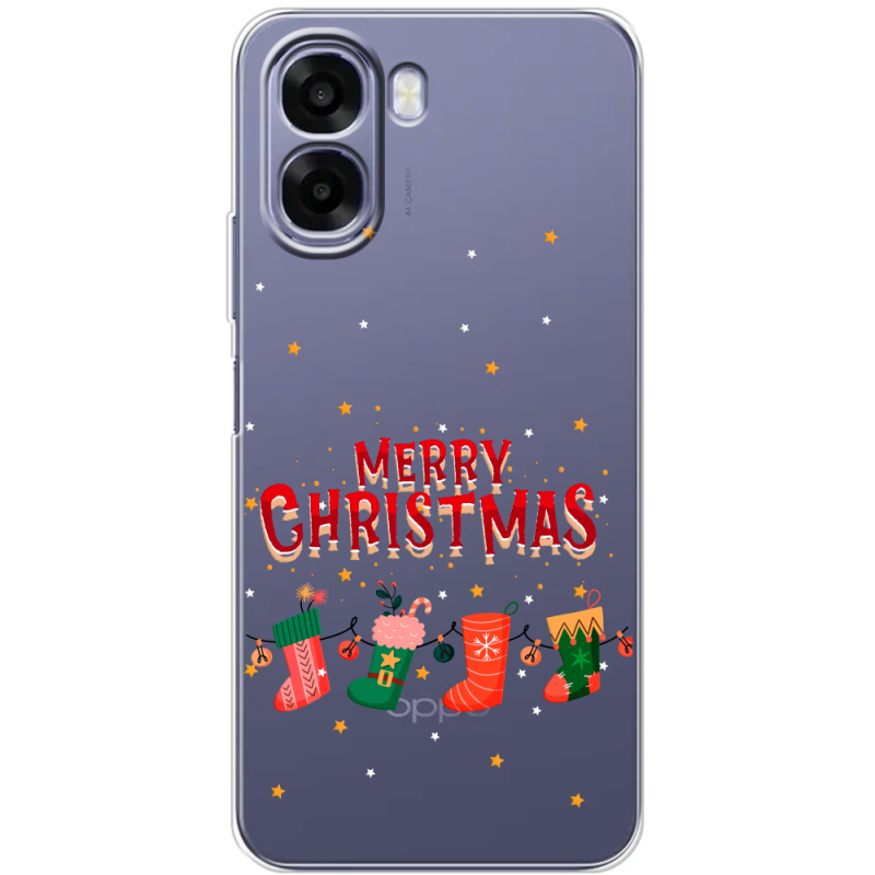 Прозорий чохол BoxFace OPPO A6x Merry Christmas