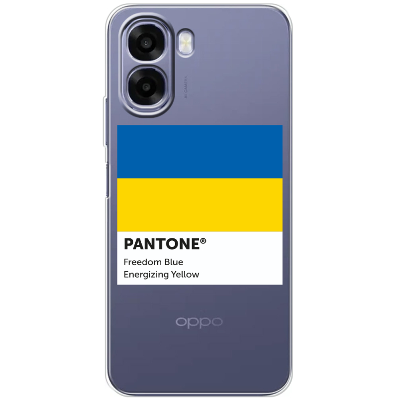 Прозорий чохол BoxFace OPPO A6x Pantone вільний синій