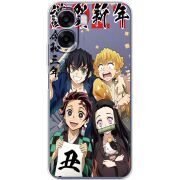 Прозорий чохол BoxFace OPPO A6x Незуко та друзі