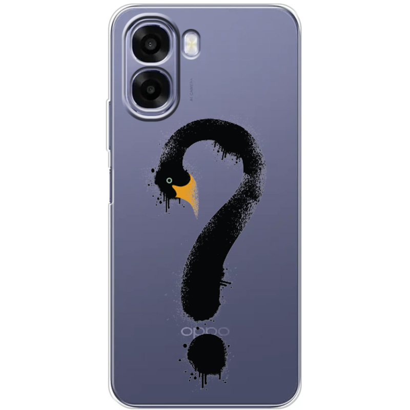 Прозорий чохол BoxFace OPPO A6x Swan question