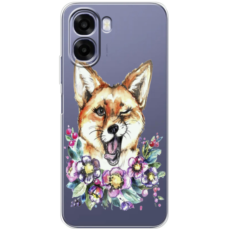 Прозорий чохол BoxFace OPPO A6x Winking Fox