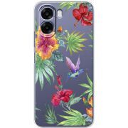 Прозорий чохол BoxFace OPPO A6x Tropical