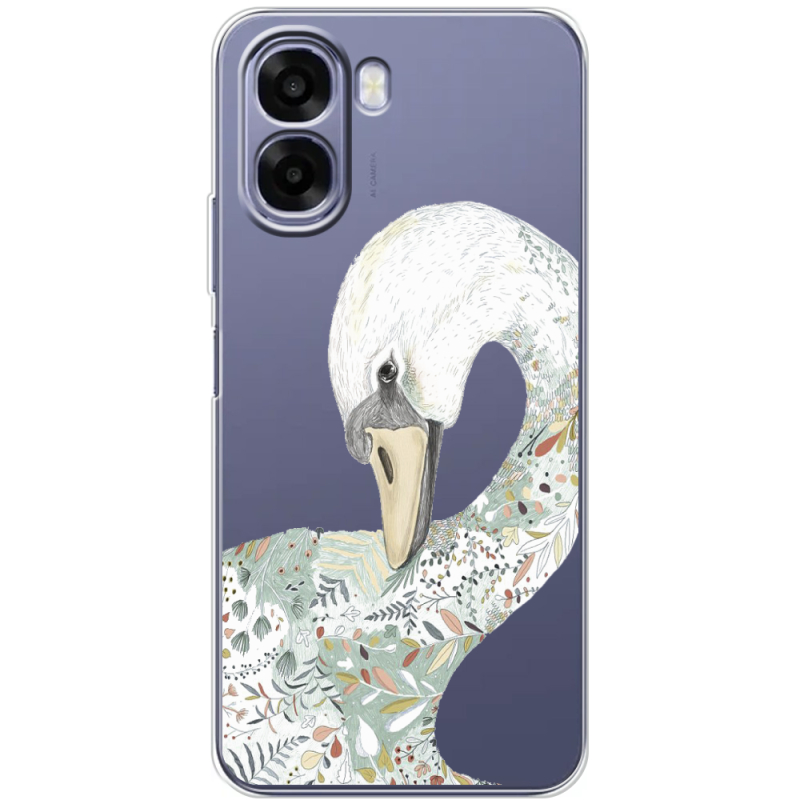 Прозорий чохол BoxFace OPPO A6x Swan