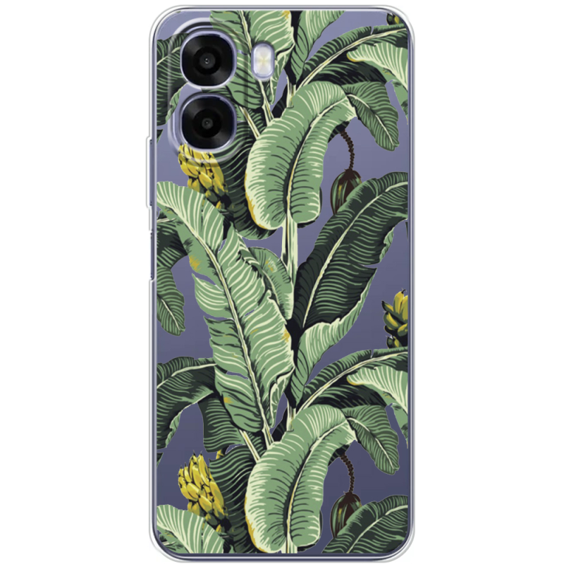 Прозорий чохол BoxFace OPPO A6x Banana Leaves