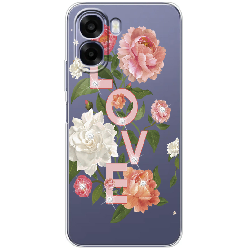 Чохол зі стразами OPPO A6x Love