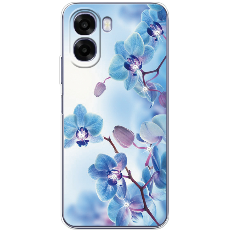 Чохол зі стразами OPPO A6x Orchids
