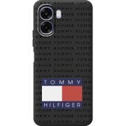 Чорний чохол BoxFace OPPO A6x Tommy Print