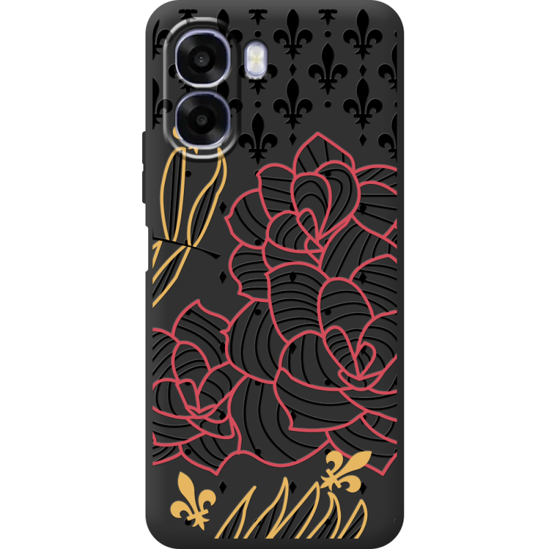 Чорний чохол BoxFace OPPO A6x FranceFlowers