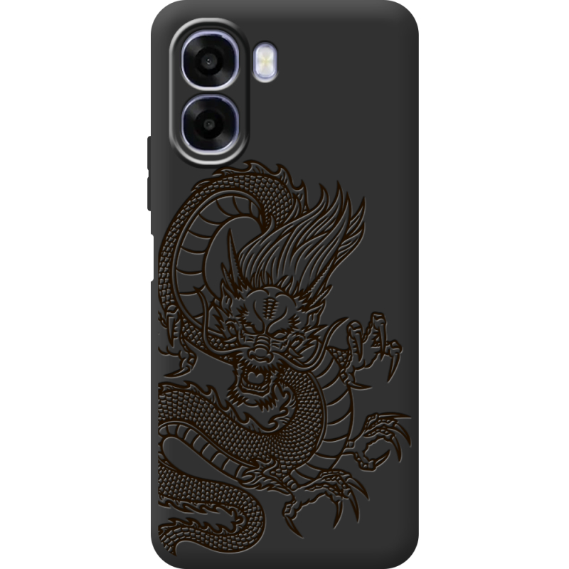 Чорний чохол BoxFace OPPO A6x Chinese Dragon