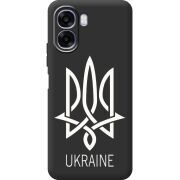 Чорний чохол BoxFace OPPO A6x Тризуб монограмма ukraine