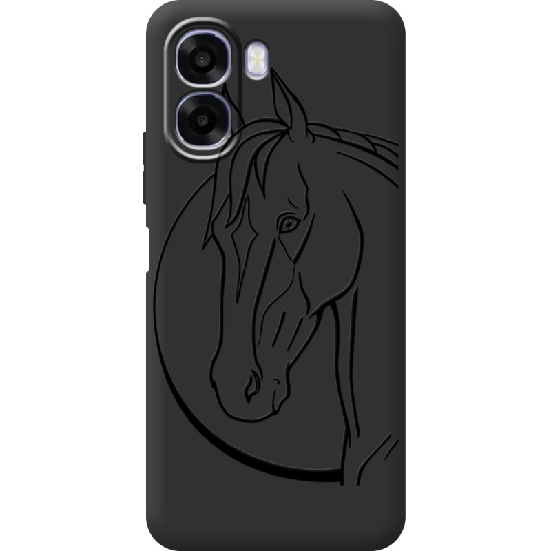 Чорний чохол BoxFace OPPO A6x Horse