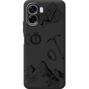 Чорний чохол BoxFace OPPO A6x Mountains