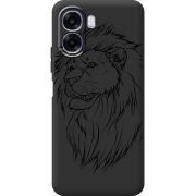 Чорний чохол BoxFace OPPO A6x Lion