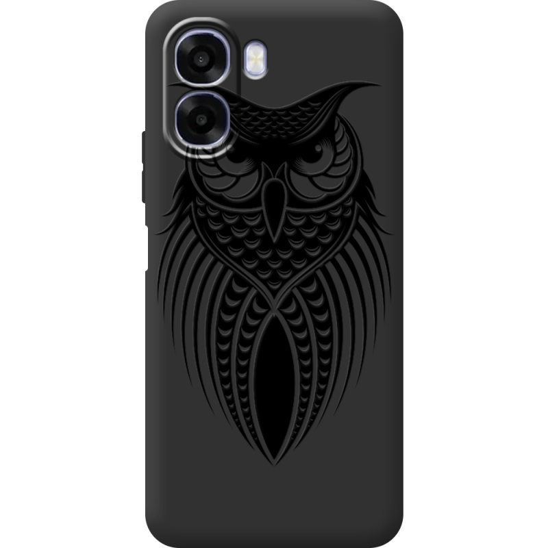Чорний чохол BoxFace OPPO A6x Owl