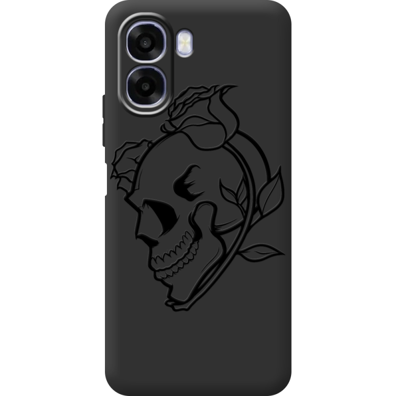 Чорний чохол BoxFace OPPO A6x Skull and Roses