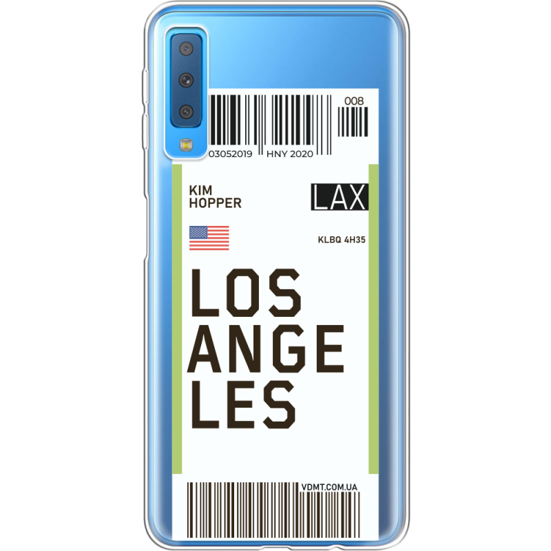 Прозрачный чехол Uprint Samsung A750 Galaxy A7 2018 Ticket Los Angeles