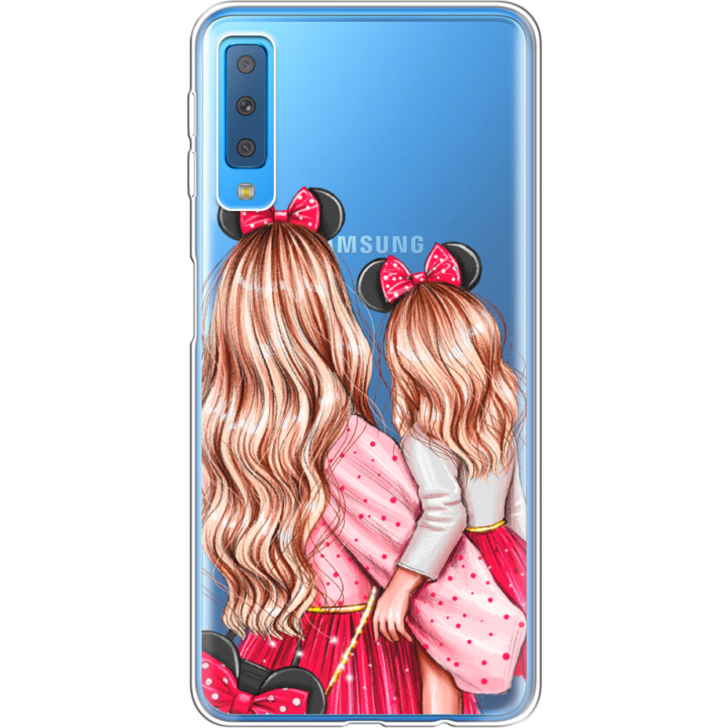 Прозрачный чехол Uprint Samsung A750 Galaxy A7 2018 Mouse Girls