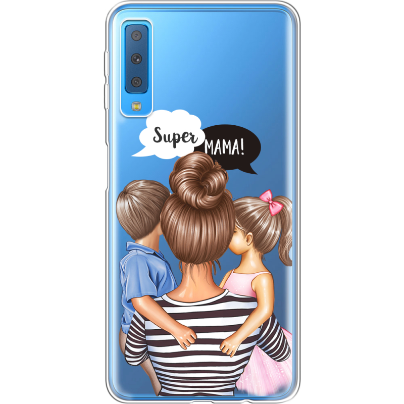 Прозрачный чехол Uprint Samsung A750 Galaxy A7 2018 Super Mama