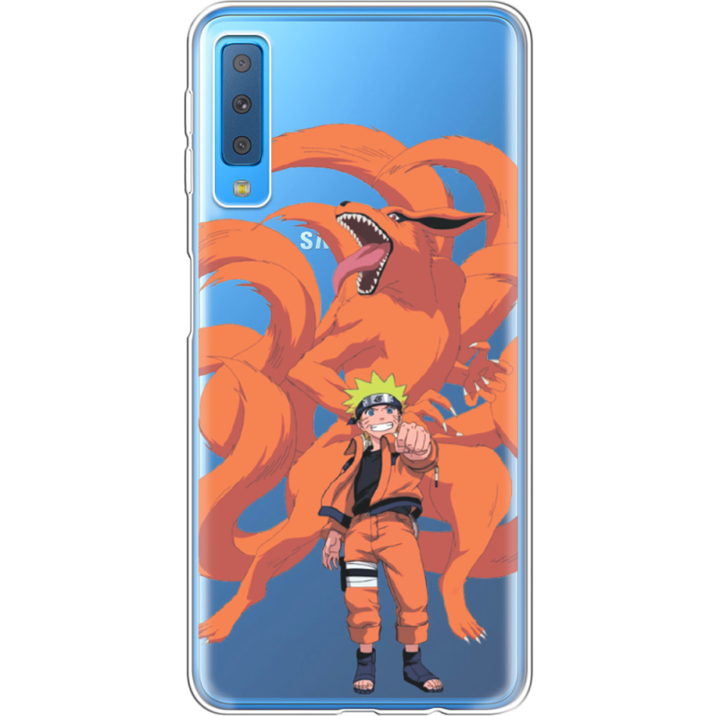 Прозрачный чехол Uprint Samsung A750 Galaxy A7 2018 Naruto and Kurama