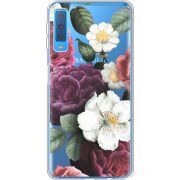 Прозрачный чехол Uprint Samsung A750 Galaxy A7 2018 Floral Dark Dreams