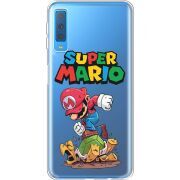 Прозрачный чехол Uprint Samsung A750 Galaxy A7 2018 Super Mario