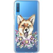 Прозрачный чехол Uprint Samsung A750 Galaxy A7 2018 Winking Fox