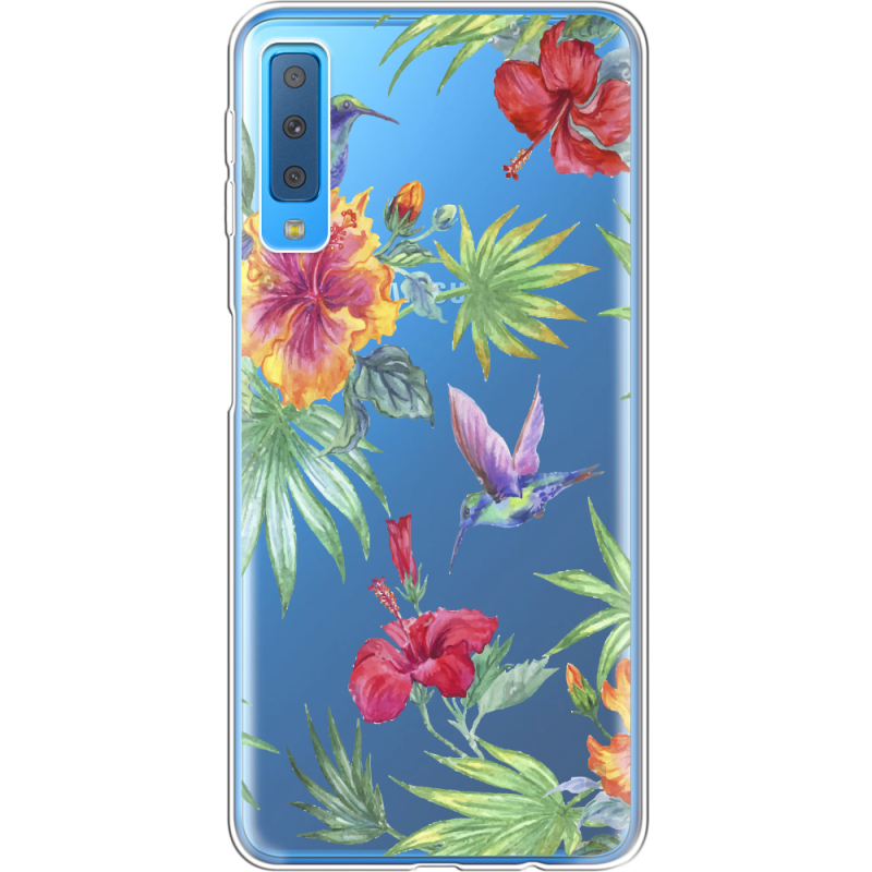Прозрачный чехол Uprint Samsung A750 Galaxy A7 2018 Tropical