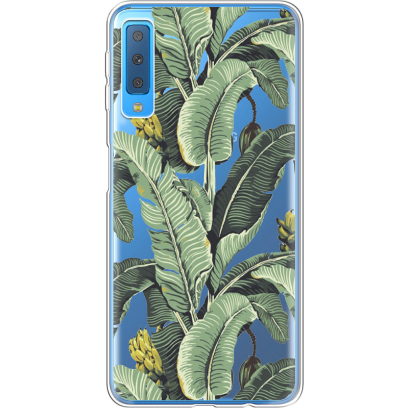 Прозрачный чехол Uprint Samsung A750 Galaxy A7 2018 Banana Leaves