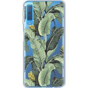 Прозрачный чехол Uprint Samsung A750 Galaxy A7 2018 Banana Leaves