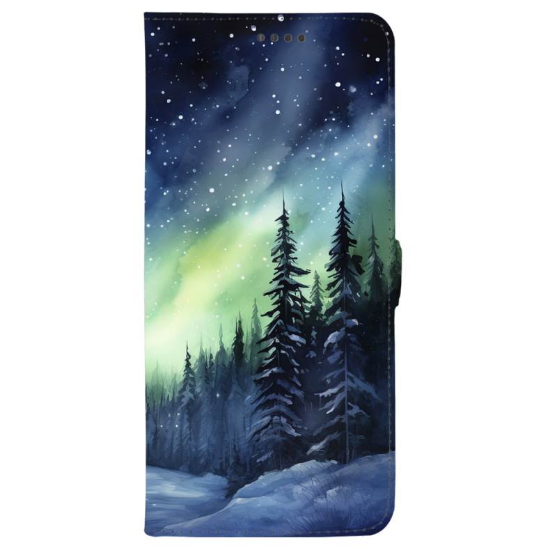 Чохол-книжка Stanford Side Magnet для Honor 400 Lite Північне сяйво