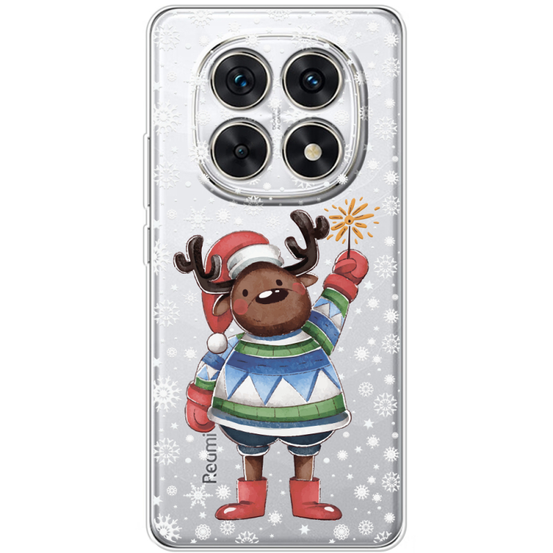 Прозорий чохол BoxFace Xiaomi Redmi Note 15 4G Christmas Deer with Snow