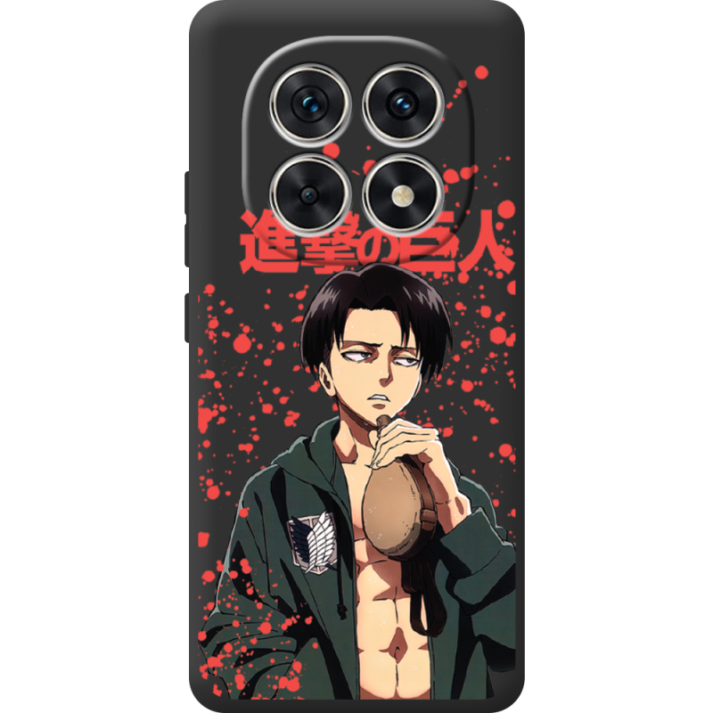 Чорний чохол BoxFace Xiaomi Redmi Note 15 4G Атака Титанов Леви