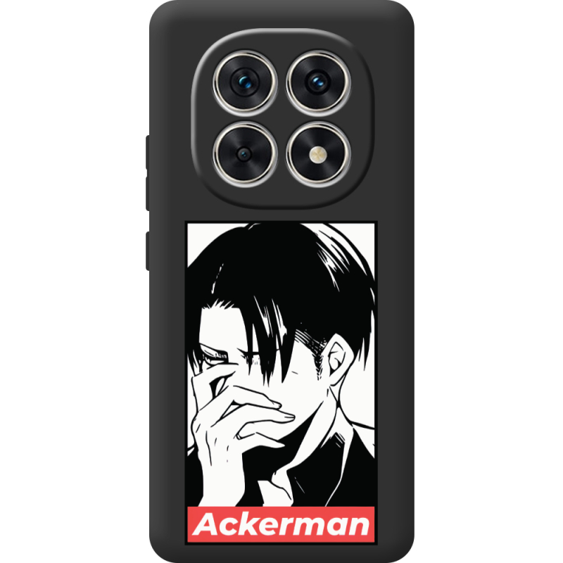 Чорний чохол BoxFace Xiaomi Redmi Note 15 4G Attack On Titan - Ackerman