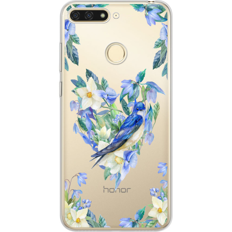 Прозрачный чехол Uprint Honor 7C Spring Bird