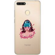 Прозрачный чехол Uprint Honor 7C Selena Gomez