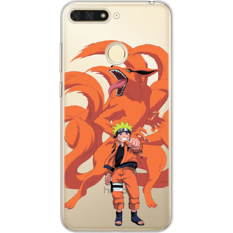 Прозрачный чехол Uprint Honor 7C Naruto and Kurama