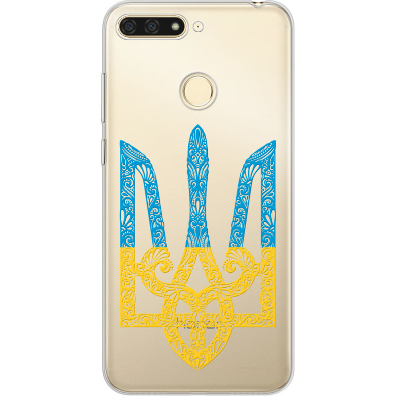 Прозрачный чехол Uprint Honor 7C Gold Trident