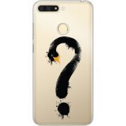 Прозрачный чехол Uprint Honor 7C Swan question