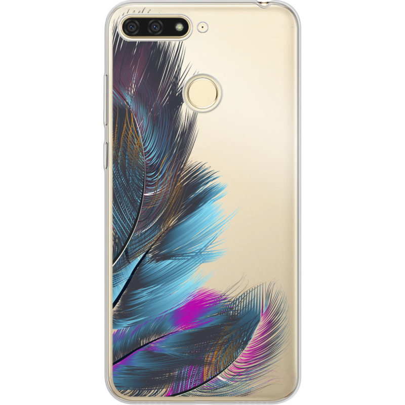 Прозрачный чехол Uprint Honor 7C Feathers