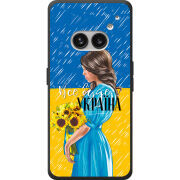 Чехол BoxFace Nothing Phone (2a) Plus Україна дівчина з букетом