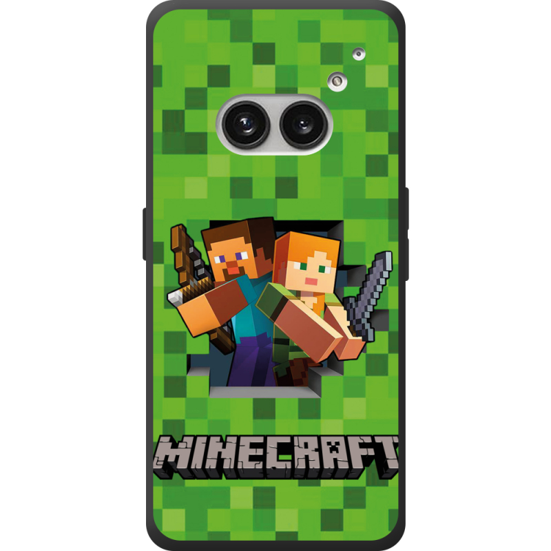 Чехол BoxFace Nothing Phone (2a) Plus Майнкрафт Стів і Алекс