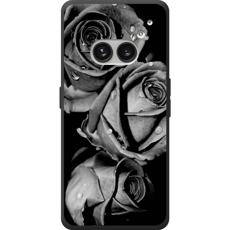 Чехол BoxFace Nothing Phone (2a) Plus Black and White Roses