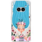 Прозрачный чехол BoxFace Nothing Phone (2a) Plus Blue Hair
