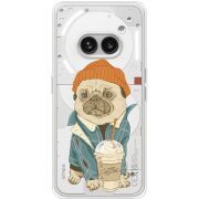Прозрачный чехол BoxFace Nothing Phone (2a) Plus Dog Coffeeman