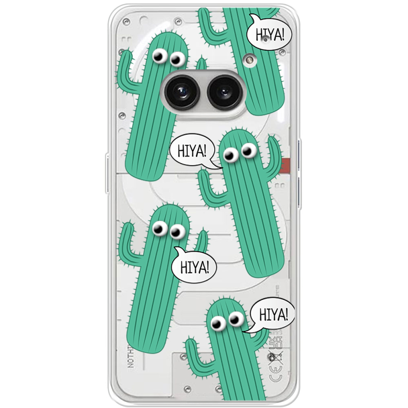 Прозрачный чехол BoxFace Nothing Phone (2a) Plus с 3D-глазками HIYA