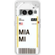 Прозрачный чехол BoxFace Nothing Phone (2a) Plus Ticket Miami