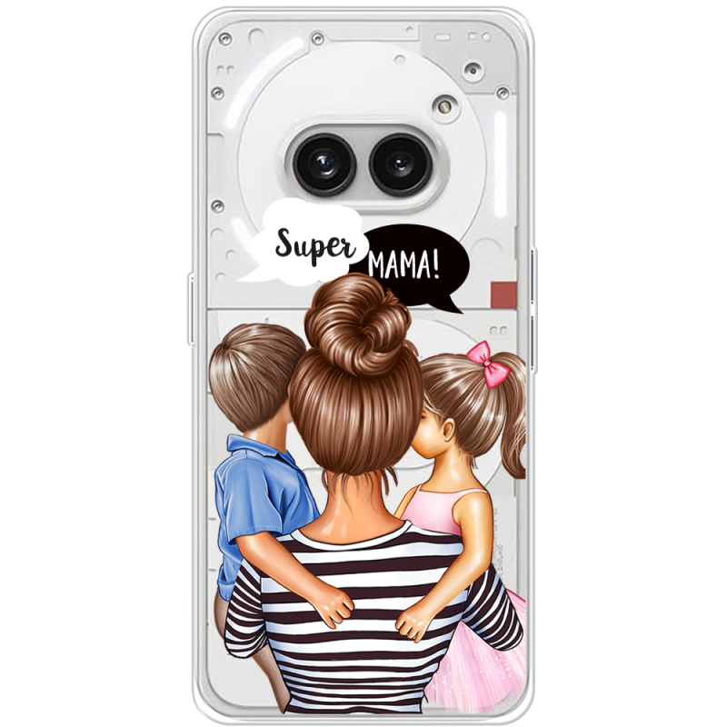 Прозрачный чехол BoxFace Nothing Phone (2a) Plus Super Mama